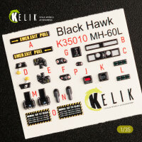 MH-60L Black Hawk interior 3D decals for Kitty Hawk /...