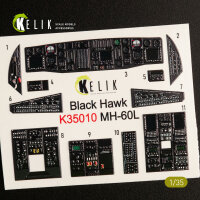 MH-60L Black Hawk interior 3D decals for Kitty Hawk / Zimimodel kit