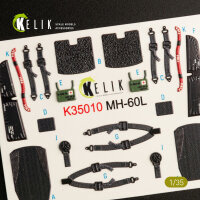 MH-60L Black Hawk interior 3D decals for Kitty Hawk / Zimimodel kit