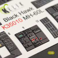 MH-60L Black Hawk interior 3D decals for Kitty Hawk / Zimimodel kit