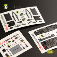 HH-60H Rescue Hawk interior 3D decals for Kitty Hawk /...