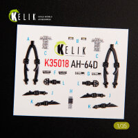 AH-64D Apache interior 3D decals for Takom kit