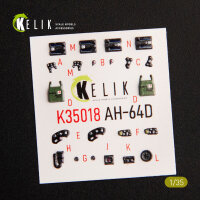 AH-64D Apache interior 3D decals for Takom kit