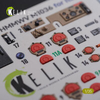 “HUMVEE” HMMWV M1036 with TOW Desert version Interior 3D Decal for Italeri kit