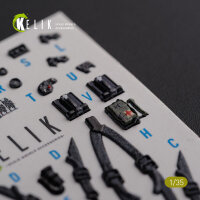 AH-64D Apache interior 3D decals for Meng kit