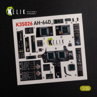 AH-64D Apache interior 3D decals for Meng kit