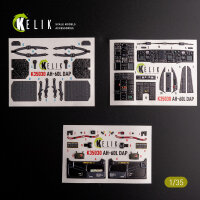 AH-60L DAP interior 3D decals for Academy kit