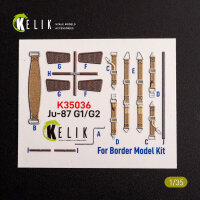 Ju-87 G1/G2 - interior 3D decals for Border Models kit