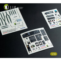 S-64E Skycrane - interior 3D decals for ICM kit