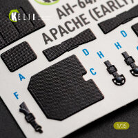 AH-64A APACHE (early) - interior 3D decals for Trumpeter