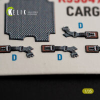 UH-1B HUEY CARGO BAY - interior 3D decals for Trumpeter