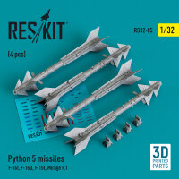 Python 5 missiles (4 pcs) (F-16I, F-16D, F-15I, Mirage...