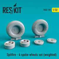 Spitfire (4 spoke) wheels set (weighted)