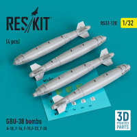 GBU-38 bombs (4 pcs) (A-10, F-16, F-15,F-22, F-35) (3D...
