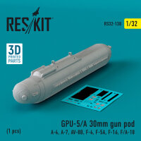 GPU-5/A 30mm gun pod (1 pcs) (A-4, A-7, AV-8B, F-4, F-5A,...