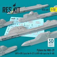 Pylons for MiG-29 (APU-470 2 pcs for R-27 & APU-60 4...