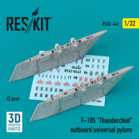 F-105 Thunderchief outboard universal pylons (2 pcs) (3D...