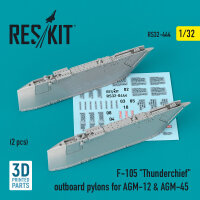 F-105 Thunderchief outboard AGM-12 & AGM-45 pylons (2...