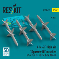AIM-7F High Vis Sparrow III missiles (4 pcs) (F-4, F-5,...