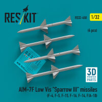 AIM-7F Low Vis Sparrow III missiles (4 pcs) (F-4, F-5,...
