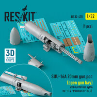 SUU-16A 20mm gun pod (open gun bay) with centerline pylon...
