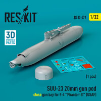 SUU-23 20mm gun pod (close gun bay) for F-4 Phantom II...