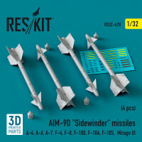 AIM-9D Sidewinder missiles (4 pcs) (A-4, A-6, A-7, F-4,...