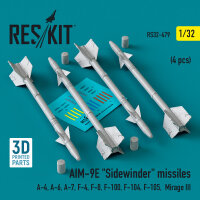 AIM-9E Sidewinder missiles (4 pcs) (A-4, A-6, A-7, F-4,...