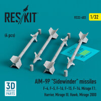 AIM-9P Sidewinder missiles (4 pcs) (F-4, F-5, F-16, F-15,...