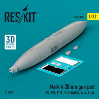 Mark 4 20mm gun pod (1 pcs) (OV-10A, F-8 , F-4 (USN),...