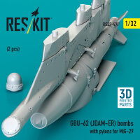 GBU-62 (JDAM-ER) bombs with pylons for MiG-29 (2 pcs) (3D...