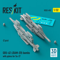 GBU-62 (JDAM-ER) bombs with pylons for Su-27 (2 pcs) (3D...