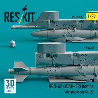 GBU-62 (JDAM-ER) bombs with pylons for Su-27 (2 pcs) (3D...