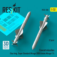 Exocet missiles (2 pcs) (Sea King, Super Etendard, Mirage...