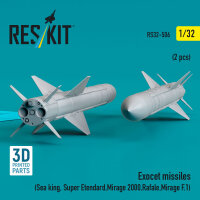 Exocet missiles (2 pcs) (Sea King, Super Etendard, Mirage...