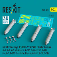 Mk 20 Rockeye II (CBU-59 APAM) Cluster bombs (A-4, A-6,...