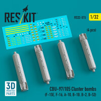 CBU-97/105 cluster bombs (4 pcs) (F-15E, F-16, A-10,...