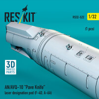 AN/AVQ-10 Pave Knife laser designation pod (1 pcs) (F-4D, A-6A) (3D Printed)