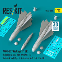 AGM-62 Walleye II ER missiles (2 pcs) with AN/AWG-16 data...