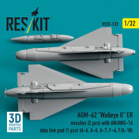 AGM-62 Walleye II ER missiles (2 pcs) with AN/AWG-16 data...