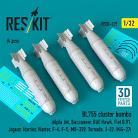 BL755 cluster bombs (4 pcs) (Alpfa Jet, Buccaneer, BAE...