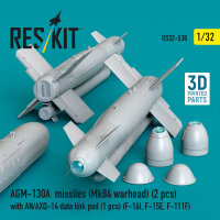 AGM-130A missiles (Mk84 warhead) (2 pcs) with AN/AXQ-14...