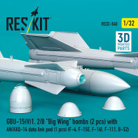GBU-15(V)1, 2/B Big Wing bombs (2 pcs) with AN/AXQ-14...