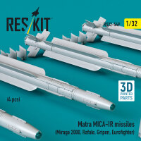 Matra MICA-IR missiles (4 pcs) (Mirage 2000, Rafale,...