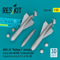 AGM-62 Walleye I missiles (2 pcs) with AN/AWG-16 data...