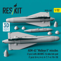 AGM-62 Walleye II missiles (2 pcs) with AN/AWG-16 data...
