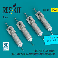 FAB-250 ?-54 bombs (4 pcs) (MiG-21/23/27/29,...