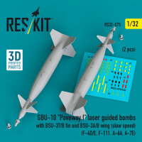 GBU-10 Paveway I laser guided bombs with BSU-37/B fin and...