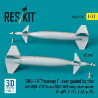 GBU-10 Paveway I laser guided bombs with BSU-37/B fin and...
