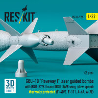 GBU-10 Paveway I laser guided bombs with BSU-37/B fin and...